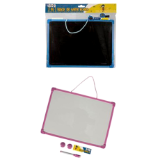 Whiteboard / Chalkboard Set with Accessories